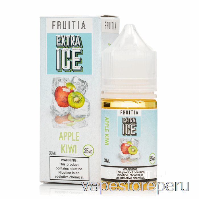 Vape Peru Manzana Kiwi - Extra Hielo - Sales De Fruta - 30ml 35mg